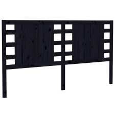vidaXL fekete tömör fenyőfa fejtámla 206x4x100 cm (818794) ágy és ágykellék