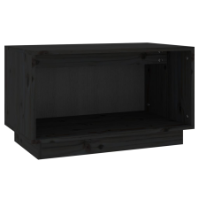 vidaXL fekete tömör fenyőfa TV-szekrény 60x35x35 cm (813828) bútor