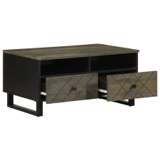 vidaXL fekete tömör mangófa dohányzóasztal 80 x 54 x 40 cm (4017697) bútor