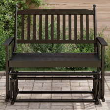 vidaXL fekete tömör nyárfa hintapad 118 x 70 x 104,5 cm bútor