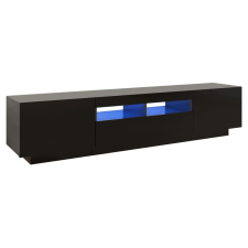 vidaXL fekete TV-szekrény LED-lámpákkal 180 x 35 x 40 cm (3081898) bútor