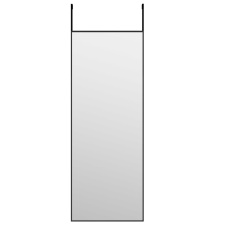 vidaXL fekete üveg és alumínium ajtótükör 30x80 cm (327404) bútor