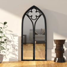 vidaXL Fekete vas tükör beltéri használatra 70 x 30 cm bútor