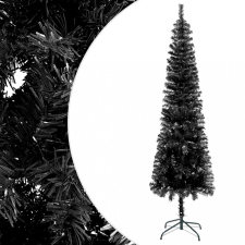 vidaXL fekete vékony karácsonyfa 180 cm műfenyő