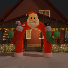 vidaXL felfújható karácsonyi boltív LED-ekkel 320 cm karácsonyi dekoráció