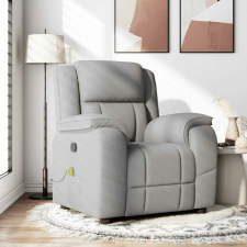 vidaXL felhőszürke szövet dönthető masszázsfotel masszázsfotel