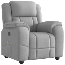 vidaXL felhőszürke szövet dönthető masszázsfotel (4015719) masszázsfotel