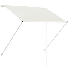vidaXL feltekerhető krémszínű napellenző 100 x 150 cm kerti bútor