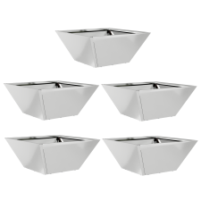vidaXL Fém Virágtartó Szett Galvanizált acél 35 x 35 x 15 cm (873807) kerti tárolás
