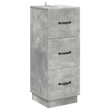 vidaXL Fiókos szekrény Betonszürke 33 x 34,5 x 87 cm Szerelt Fa bútor