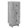 vidaXL Fiókos szekrény Szürke Sonoma 33 x 34,5 x 90 cm Szerelt Fa