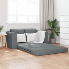 vidaXL Floor Kanapéágy 2 az 1-ben Sötétszürke 148x71x83 cm Szövet bútor