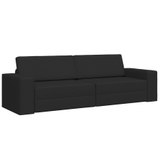 vidaXL Földi Kanapéágy 2 az 1-ben Fekete 245x150x60.5 cm Szövet (4106717) bútor
