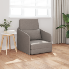 vidaXL Földi kanapéágy 2 az 1-ben Taupe 65x80x83 cm Szövet bútor