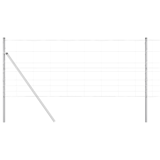 vidaXL Földkerítés 1x25 m Horganyzott Acél (3351339) építőanyag