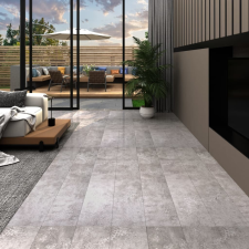 vidaXL földszürke 2 mm-es öntapadó PVC padlóburkolat 5,02 m² beton- és padlóbevonat