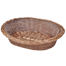 vidaXL Fonott természetes anyagú kutyakosár / kutyafekhely 50 cm szállítóbox, fekhely kutyáknak