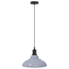 vidaXL függesztéklámpa magassága állítható E27 fényes szürke Ø31cm fém (4103438) világítás