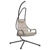 vidaXL Függő Szék Állvánnyal és Párnával Taupe Acél (42003853)
