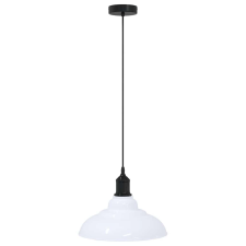 vidaXL függőlámpa Magassága állítható E27 fényes fehér Ø 31 cm fém (4103442) világítás