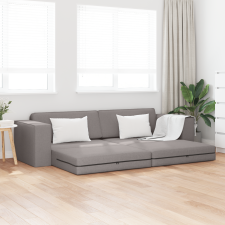vidaXL Függőleges Kanapéágy 2 az 1-ben Taupe 245x150x60.5 cm Szövet bútor