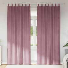 vidaXL FÜGGÖNY Sötét rózsaszín Poliészter 140 x 260 cm lakástextília