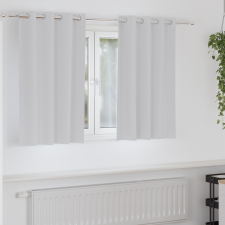 vidaXL Függönyök 2 pcs Halvány szürke 140 x 140 cm Poliészter lakástextília