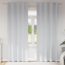 vidaXL Függönyök 2 pcs Halvány szürke 225 x 140 cm Poliészter lakástextília