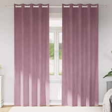 vidaXL Függönyök 2 pcs Sötét rózsaszín 140 x 225 cm Bársony lakástextília