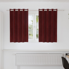 vidaXL Függönyök Bordó Poliészter 140 x 140 cm Dekoratív betétek lakástextília