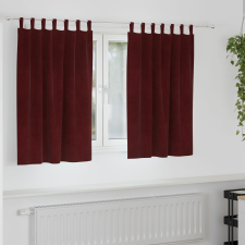 vidaXL Függönyök Burgundi vörös Poliészter 140 x 140 cm lakástextília