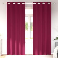 vidaXL Függönyök függönyökkel 2 pcs Bordó 260 x 140 cm Poliészter lakástextília