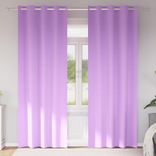 vidaXL Függönyök függönyökkel 2 pcs Lila 260x140cm Poliészter lakástextília