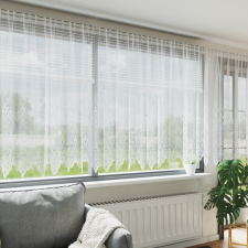 vidaXL Függönyök függönyökkel Fehér 1200 x 160 cm Poliészter lakástextília