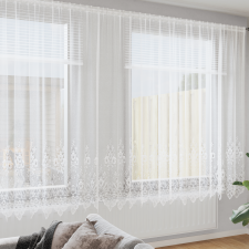 vidaXL Függönyök függönyökkel Fehér 1200 x 240 cm Poliészter lakástextília