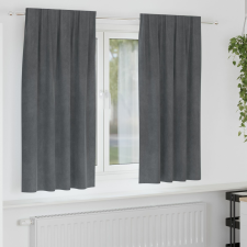 vidaXL Függönyök Szuper Világosszürke Poliészter 140 x 175 cm Függönyök lakástextília