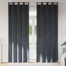 vidaXL függönyök Világosszürke Poliészter 140 x 225 cm Dekoratív betétek lakástextília