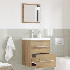 vidaXL Fürdőszoba Székény Kézműves tölgy 41 x 38.5 x 48 cm Faanyag fürdőszoba bútor