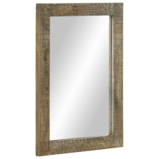vidaXL fürdőszoba tükör 50x2,5x70 cm tömörfa mangó szürke fürdőszoba bútor