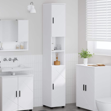 vidaXL Fürdőszobai magas szekrény Fehér 30 x 35 x 192 cm Faanyag fürdőszoba bútor
