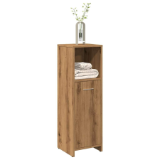 vidaXL fürdőszobai szekrény kézműves tölgy 30x30x95 cm műszaki fa fürdőszoba bútor