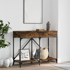 vidaXL füstölt tölgyszínű szerelt fa tálalóasztal 100 x 39 x 78,5 cm bútor