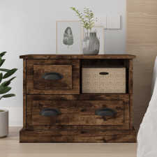 vidaXL füstös tölgy színű éjjeliszekrény 60x39x45 cm bútor
