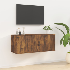 vidaXL füstös tölgy színű fali TV-szekrény 100x34,5x40 cm bútor