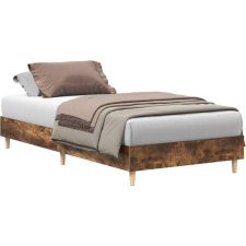 vidaXL füstös tölgy színű szerelt fa ágykeret matrac nélkül 90x190 cm (861088) ágy és ágykellék