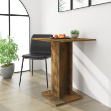 vidaXL füstös tölgy színű szerelt fa bisztróasztal 60 x 60 x 75 cm bútor