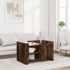 vidaXL füstös tölgy színű szerelt fa dohányzóasztal 80 x 50 x 50 cm bútor