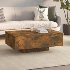 vidaXL füstös tölgy színű szerelt fa dohányzóasztal 85 x 55 x 31 cm bútor
