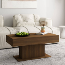 vidaXL füstös tölgy színű szerelt fa dohányzóasztal 96x50x45 cm bútor