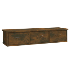 vidaXL füstös tölgy színű szerelt fa faliszekrény 88x26x18,5 cm (815081) bútor